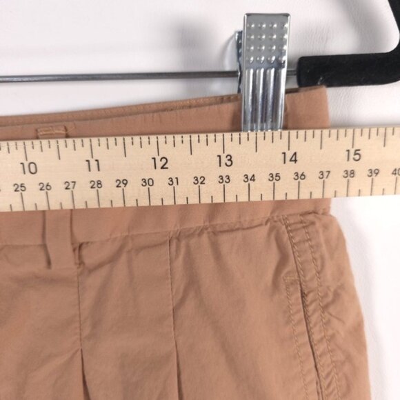 EVERLANE High Rise Straight Leg Casual Pants Pleated Belt Loops Cotton Size 4 - Picture 8 of 11